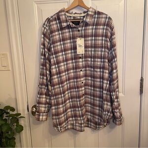 Casual Plaid Button-Down Shirt for Women